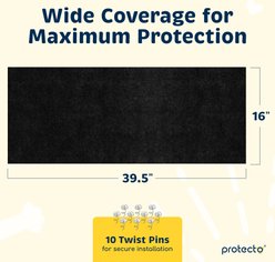 Protecto Couch, Wall & Door Dog & Cat Scratch Furniture Protector, Black, 39.5 x 16-in slide 2 of 7