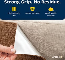 Protecto Couch, Wall & Door Furniture Dog & Cat Scratch-Protection, Brown, 39.5 x 16-in slide 2 of 7