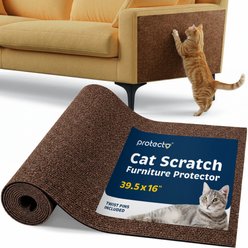 Protecto Couch, Wall & Door Furniture Dog & Cat Scratch-Protection, Brown, 39.5 x 16-in