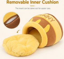 NonoPets Pull-out Mat Honey Pot Shaped Enclosed Plush Novelty Covered Dog & Cat Bed slide 2 of 9