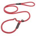 FIDA Rope Slip Training Dog Leash, 6-ft long, 1/2-in wide, Red