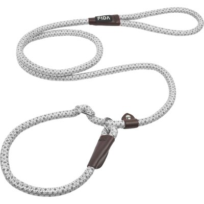 FIDA FIDA Rope Slip Training Dog Leash, 6-ft long, 1/2-in wide, Grey