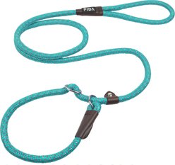 FIDA Rope Slip Training Dog Leash, 6-ft long, 1/2-in wide, Blue