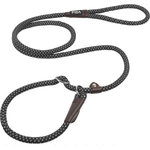 FIDA Rope Slip Training Dog Leash, 6-ft long, 1/2-in wide, Black