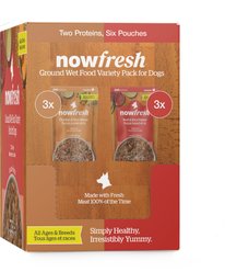Now Fresh Complete & Balanced Variety Pack Wet Dog Food, 2.8-oz pouch, case of 6