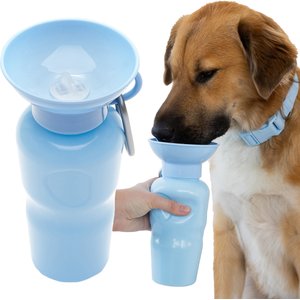 SPRINGLAND Travel Dog & Cat Water Bottle, Lilac, 15-oz - Chewy.com