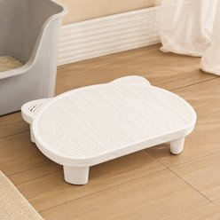 NonoPets Washable Double Layer Leakproof Dog & Cat Litter Pad, White, Medium