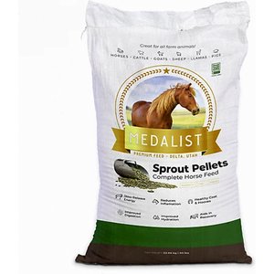 Medalist Sprout Pellets Complete Horse Feed, 50-lb bag