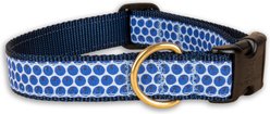 Belted Cow Company Blueberries Ribbon Dog Collar, Large: 22 to 26-in neck, 1-in wide