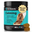Pet Honesty Calming Hemp Chicken Flavored Calming & Anxiety Chews Supplement for Dogs, 90 count