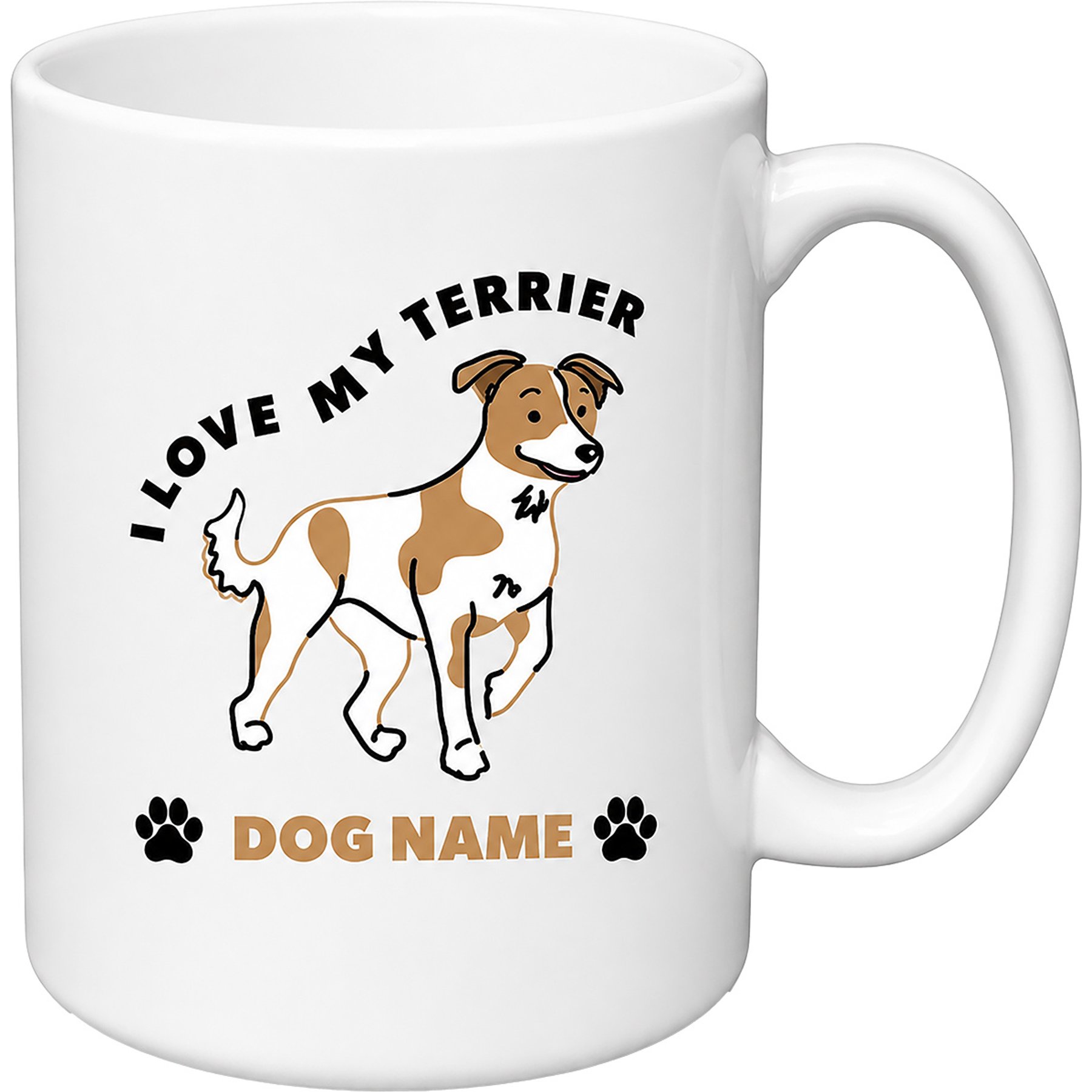 Pavilion I Love My Terrier Coffee Mug, 15-oz, Multicolor