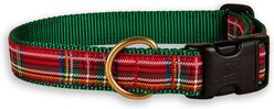 Belted Cow Company Tartan Plaid Ribbon Dog Collar, Small: 14 to 18-in neck, 1-in wide