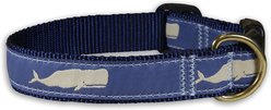 Belted Cow Company Moby Whale Ribbon Dog Collar, Medium: 18 to 22-in neck, 1-in wide