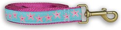Belted Cow Company Starfish Ribbon Dog Leash, 6-ft long, 1-in wide