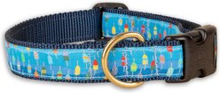 Belted Cow Company Lobster Buoys Ribbon Dog Collar, Large: 22 to 26-in neck, 1-in wide slide 1 of 7