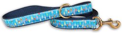 Belted Cow Company Lobster Buoys Ribbon Dog Leash, 6-ft long, 1-in wide