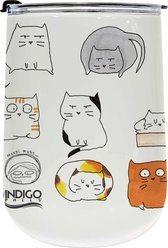 Indigo Falls Moodi Cats Wine & Cocktail Glasses, 18-oz, White slide 1 of 5