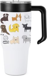 Indigo Falls Dog Stainless Steel Combo Moodi Tumbler, 36-oz, White slide 1 of 4