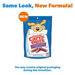 Canine Carry Outs Sausage Links Beef Flavor Dog Treats, 4.5-oz bag, case of 12 slide 2 of 8