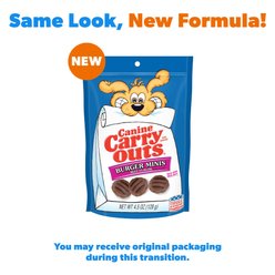 Canine Carry Outs Burger Minis Beef Flavor Dog Treats, 4.5-oz bag slide 2 of 7