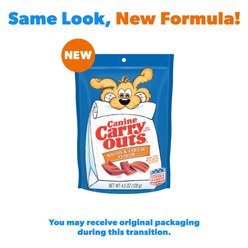 Canine Carry Outs Bacon & Cheese Flavor Dog Treats, 4.5-oz bag slide 2 of 7