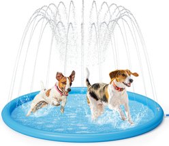 Pecute Splash Pad Dog Pool, Blue, Large