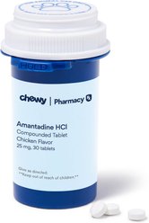 Amantadine HCl Compounded Chicken Bisect Tablet, 25 mg, 30 tablets for Veterinary use