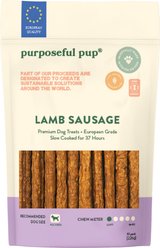 Purposeful Pup Grain-Free Lamb Sausage Soft & Chewy Dog Treats, 10 count