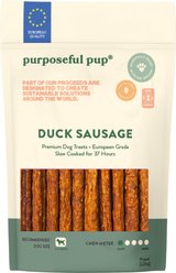 Purposeful Pup Grain-Free Duck Sausage Soft & Chewy Dog Treats, 10 count