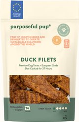 Purposeful Pup Grain-Free Duck Filet Jerky Dog Treats, 8-oz bag