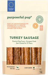 Purposeful Pup Grain-Free Turkey Sausage Soft & Chewy Dog Treats, 10 count