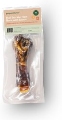 Purposeful Pup Spanish Serrano Half Ham Bone with Jamon Pork Natural Dog Chew