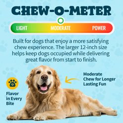 HOTSPOT PETS Rawhide-Free 12-inch Chicken & Rice Recipe Roll Hard Chew Dog Treats, 8 count slide 2 of 8