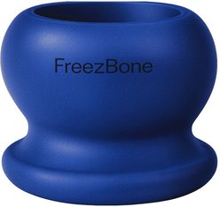 Freezbone Freezball Durable Fillable Chew Bone Tough Chewer Treat Dispenser Dog Toy, Navy, Medium