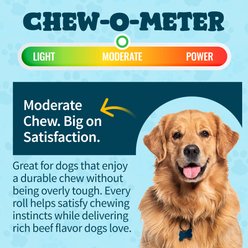 HOTSPOT PETS Rawhide-Free 6-inch Beef & Rice Recipe Roll Hard Chew Dog Treats, 12 count slide 2 of 8