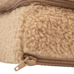 SportPet Designs Quilted Sherpa Sofa Style Bolster Dog & Cat Bed Lounger, Brown, Large: 35 x 25.5 x 8-in slide 2 of 9