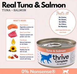 Thrive Tuna & Salmon Bits in Broth Wet Cat Food, 2.65-oz can, case of 12 slide 2 of 4