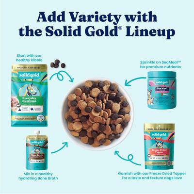 Show full view: Solid Gold NutrientBoost Lamb, Brown Rice & Pearled Barley Gut Health Whole Grain Dry Dog Food for Medium & Large Dogs, 22-lb bag slide 9 of 11