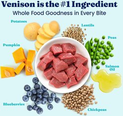 Solid Gold NutrientBoost Venison & Potato Sensitive Stomach Gut Health Grain-Free Dry Dog Food for Medium & Large Dogs, 22-lb bag slide 2 of 9