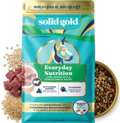 Solid Gold NutrientBoost Lamb, Brown Rice & Pearled Barley Gut Health Whole Grain Dry Dog Food for Medium & Large Dogs, 22-lb bag slide 1 of 9