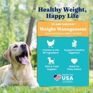 Solid Gold NutrientBoost Chicken & Sweet Potato Weight Control Gut Health Grain-Free Dry Dog Food for Medium & Large Dogs, 22-lb bag