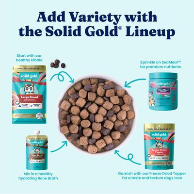 Show full view: Solid Gold NutrientBoost Bison & Brown Rice Large Breed Gut Health Whole Grain Dry Dog Food, 22-lb bag slide 9 of 11