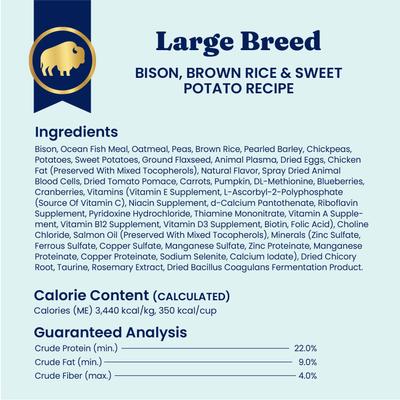 Show full view: Solid Gold NutrientBoost Bison & Brown Rice Large Breed Gut Health Whole Grain Dry Dog Food, 22-lb bag slide 10 of 11
