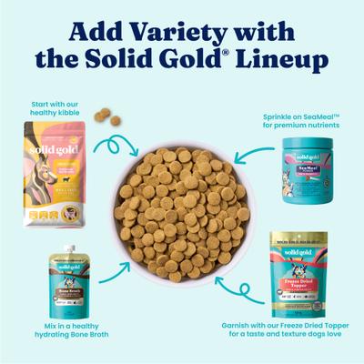 Show full view: Solid Gold Real Lamb, Brown Rice & Pearled Barley Whole Grain Recipe Dry Dog Food for Medium & Large Dogs, 4-lb bag slide 8 of 12