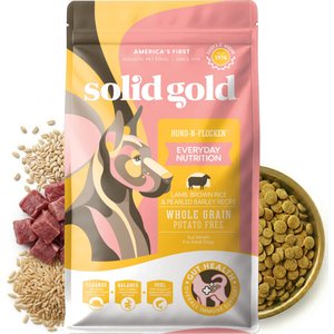 Solid Gold Real Lamb, Brown Rice & Pearled Barley Whole Grain Recipe Dry Dog Food for Medium & Large Dogs, 24-lb bag