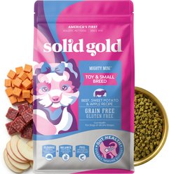 Solid Gold Toy & Small Breed Grain-Free Real Beef, Sweet Potato & Apple Dry Dog Food, 11-lb bag