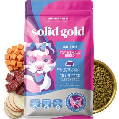Solid Gold Solid Gold Toy & Small Breed Grain-Free Real Beef, Sweet Potato & Apple Dry Dog Food, 11-lb bag