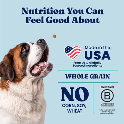 Show full view: Solid Gold NutrientBoost Bison & Brown Rice Large Breed Gut Health Whole Grain Dry Dog Food, 22-lb bag slide 6 of 11