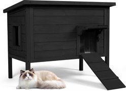 IVY&LANE 27.1-in Outdoor Cat House, Black slide 1 of 6