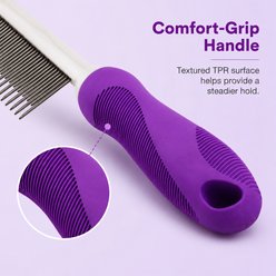NonoPets Dual Length Stainless Steel Pet Grooming Dog & Cat Comb slide 2 of 9